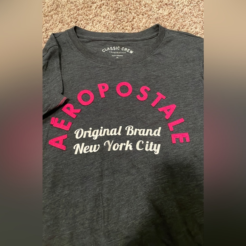 assortment of Aeropostale tee shirts